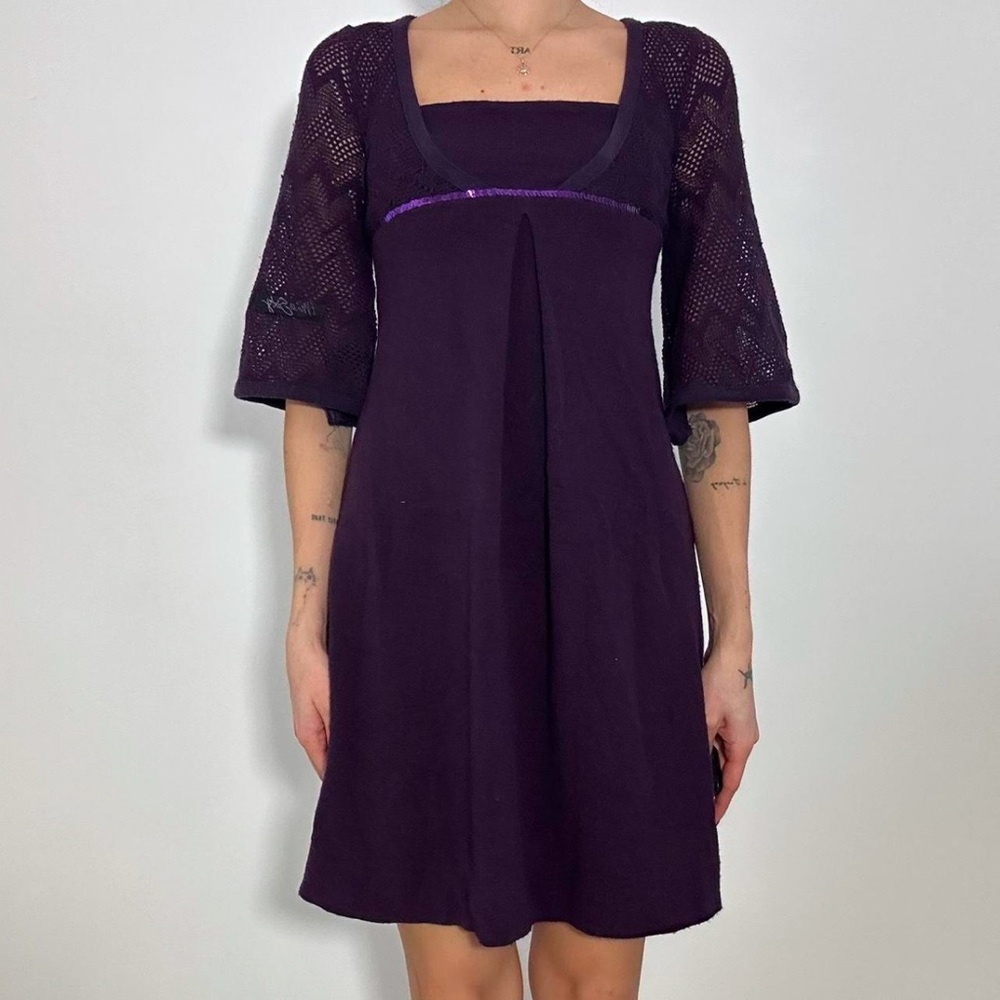 Miss Sixty Purple knit dress